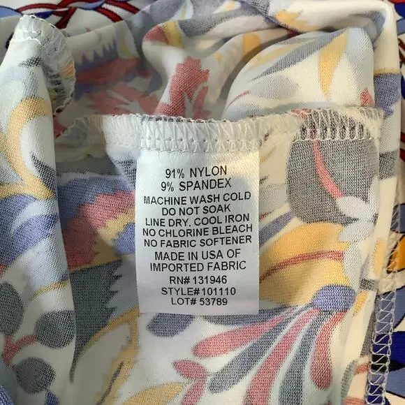 Jude Connally Beth Multicolor Hummingbird Print Shift Dress Medium - Picture 5 of 5